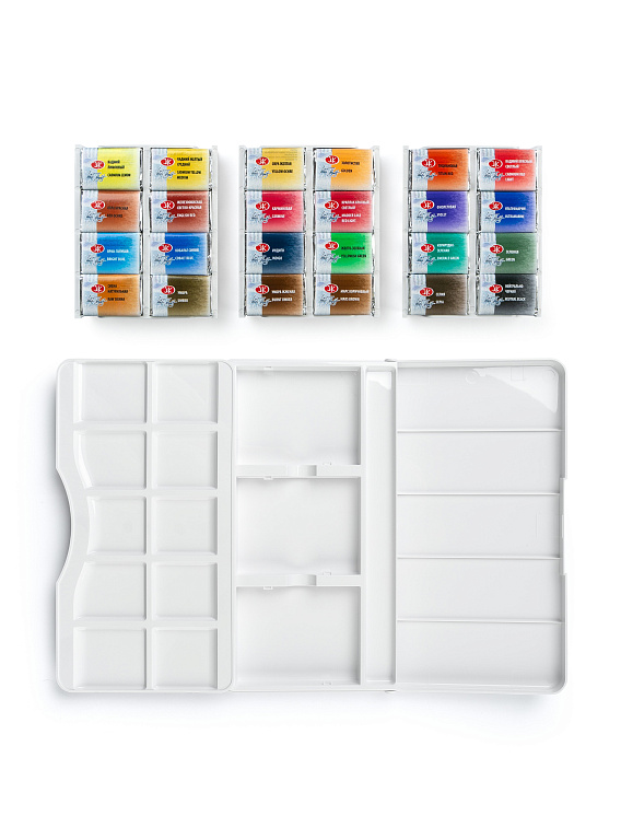 Набор акварели "Белые Ночи" Искусство должно нести свет, 24 шт х 2,5 мл, пластик 606x758